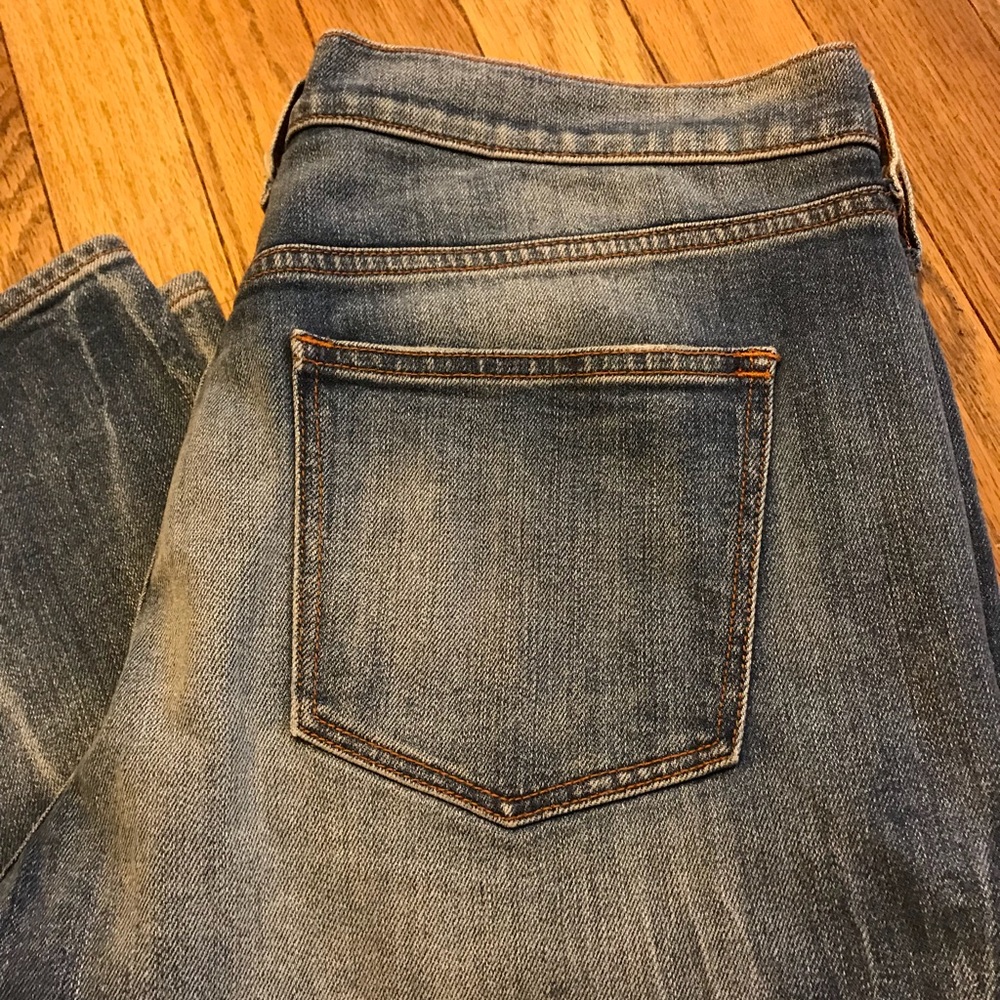 J CREW Distressed Heath Wash Boyfriend Jeans Sz 29